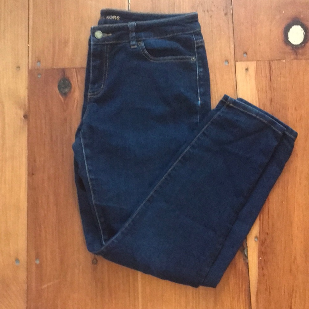 Michael Kors dark wash skinny jeans